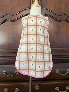 The Beaufort Bonnet Company Girls Dress 2T Pink Trim Plaid Preppy Classic